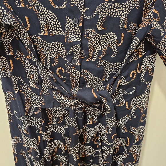 Sugarhill Shirt Dress Dessie With Leopard Spots Size 14 Excellent Condition - Picture 9 of 10